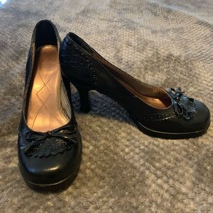 Black Mary Jane style heels